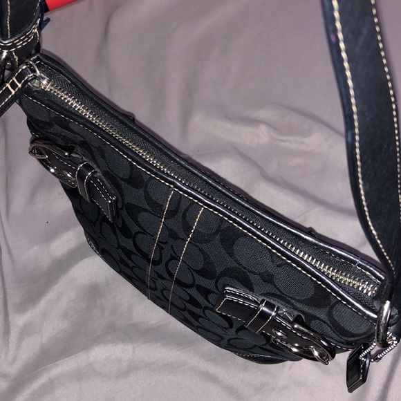 Coach Signature Monogram Canvas Shoulder B… - Picture 8 of 8